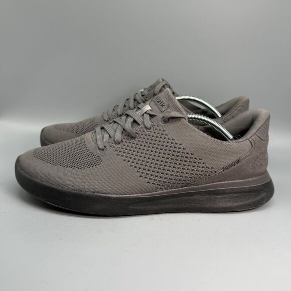 Kizik Lima Men\'s 13 Gray Black Lace Low Athletic Running Comfort Sneakers Shoes